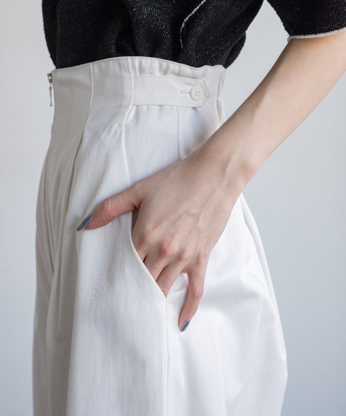 VACANCY（ヴァカンシー）の「ZIPハイウエストワイドパンツ（その他パンツ・レディース・ブラック/ホワイト/ダークブルー・MEDIUM/LARGE）」の11枚目の写真