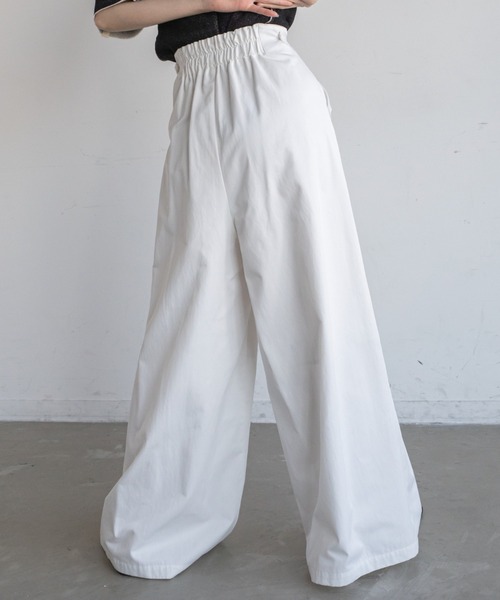 VACANCY（ヴァカンシー）の「ZIPハイウエストワイドパンツ（その他パンツ・レディース・ブラック/ホワイト/ダークブルー・MEDIUM/LARGE）」の15枚目の写真