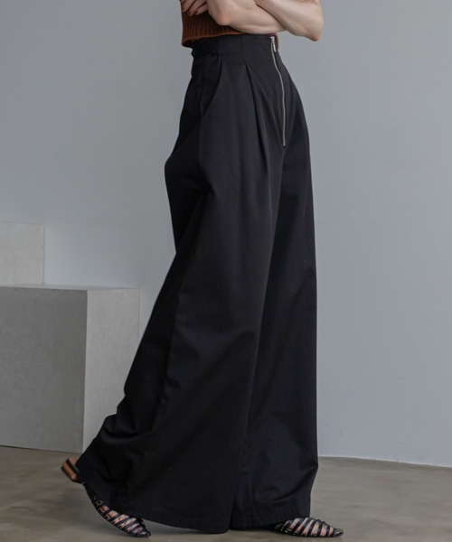 ベストストア Beststore ワイドパンツ スラックスパンツ ハイ