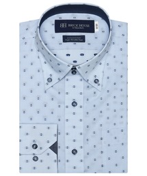 形態安定ノーアイロン ドゥエボットーニ・ボタンダウン 長袖ビジネスワイシャツ