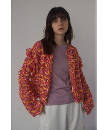 BLACK BY MOUSSY | tape yarn cardigan（テープヤーンカーディガン）(カーディガン/ボレロ)