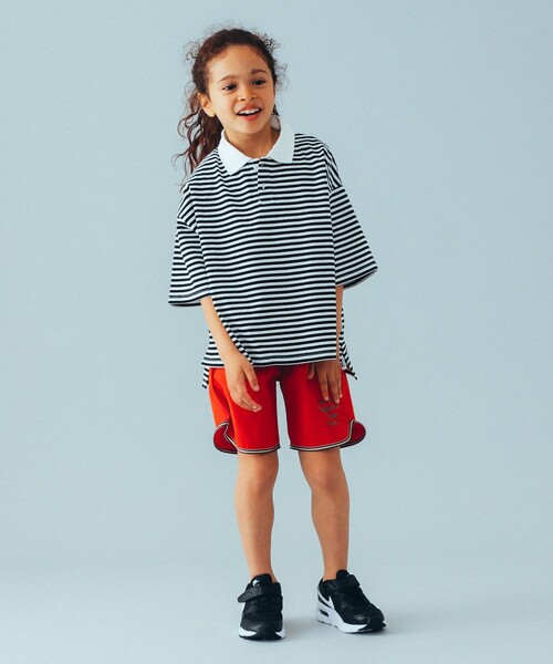 こども ビームス（コドモビームス）の「RHYTHM UNION / ビッグ ポロシャツ 23（100～120cm）（ポロシャツ・キッズ・ブラック/ホワイト/ネイビー/レッド・100/110/120）」の7枚目の写真