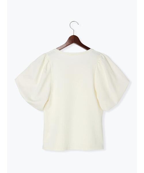 Te chichi（テチチ）の「【スタイル美人カットソー】ボリュームバルーンスリーブカットソー（Tシャツ/カットソー・レディース・オフホワイト/グリーン/ブラック・ﾌﾘ-）」の20枚目の写真