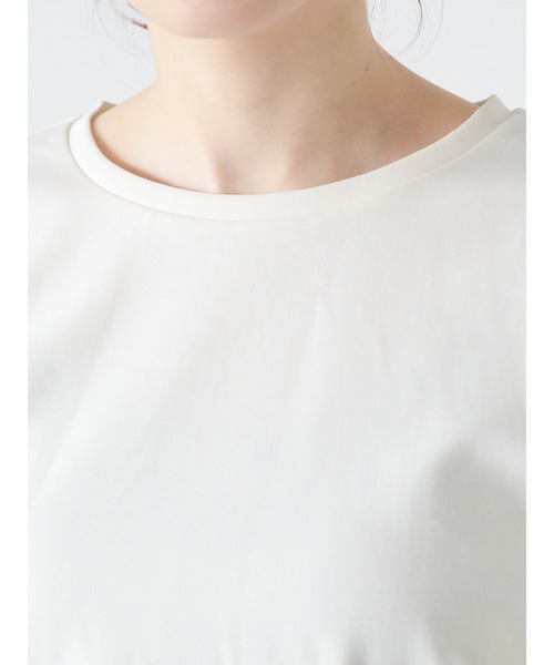 Te chichi（テチチ）の「【スタイル美人カットソー】ボリュームバルーンスリーブカットソー（Tシャツ/カットソー・レディース・オフホワイト/グリーン/ブラック・ﾌﾘ-）」の18枚目の写真