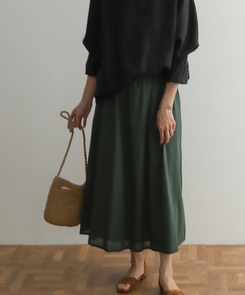 URBAN RESEARCH DOORS(アーバンリサーチドアーズ)の「コットンローンギャザースカート(スカート・レディース・ピンク/グリーン/ネイビー・MEDIUM)」の19枚目の写真