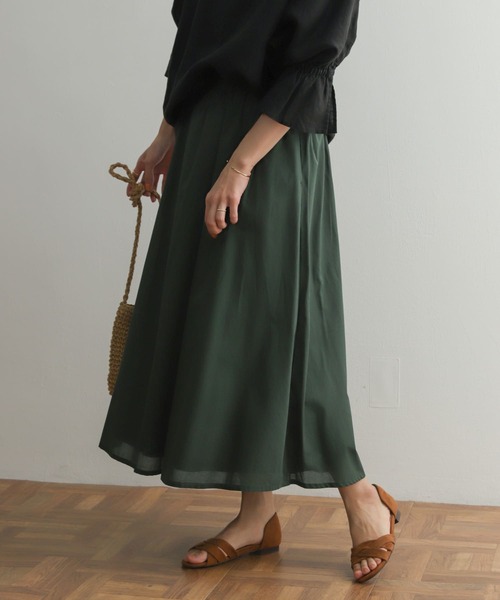 URBAN RESEARCH DOORS(アーバンリサーチドアーズ)の「コットンローンギャザースカート(スカート・レディース・ピンク/グリーン/ネイビー・MEDIUM)」の13枚目の写真