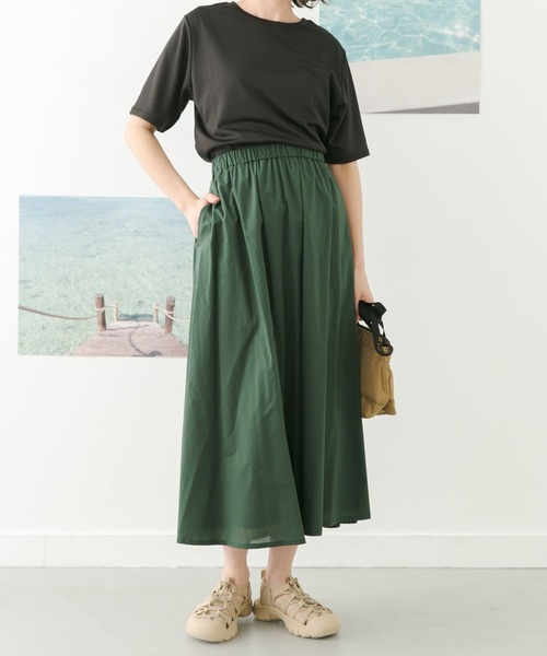 URBAN RESEARCH DOORS(アーバンリサーチドアーズ)の「コットンローンギャザースカート(スカート・レディース・ピンク/グリーン/ネイビー・MEDIUM)」の14枚目の写真