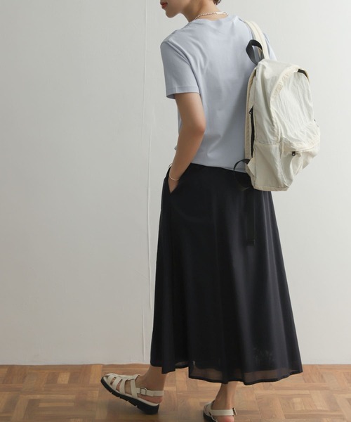 URBAN RESEARCH DOORS(アーバンリサーチドアーズ)の「コットンローンギャザースカート(スカート・レディース・ピンク/グリーン/ネイビー・MEDIUM)」の9枚目の写真