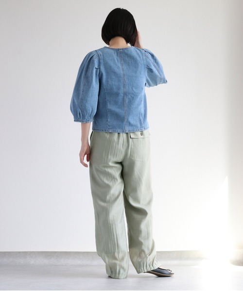 cepo（セポ）の「ライトデニム ボリュームスリーブジャケット