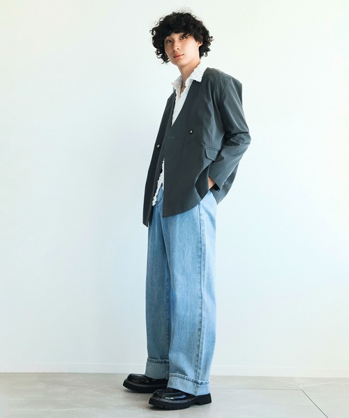 セール】長袖総柄ひしがたシースルーシャツ（シャツ/ブラウス