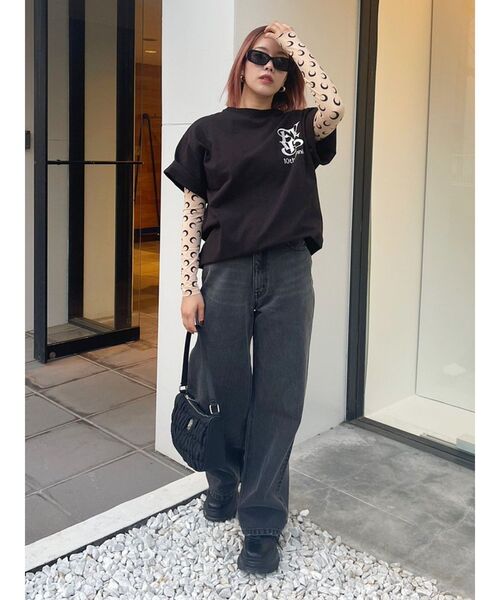 FRUIT OF THE LOOM（フルーツオブザルーム）の「【10周年記念】FRUIT OF THE LOOM コラボＴシャツ（Tシャツ/カットソー・レディース・ホワイト/ブラック・FREE）」の7枚目の写真