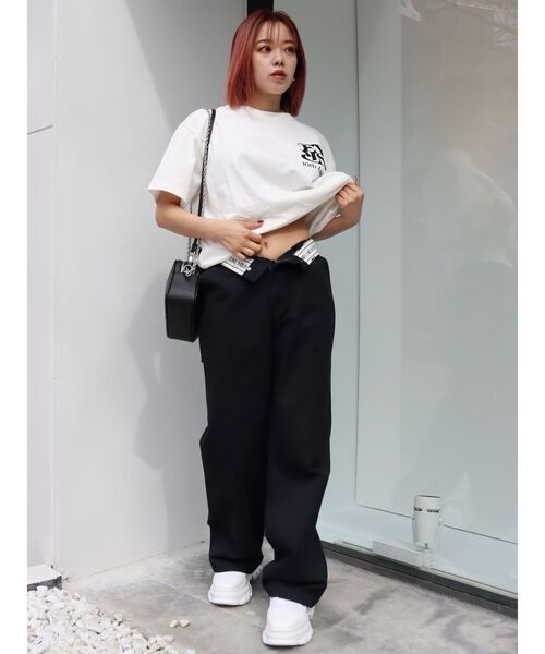 FRUIT OF THE LOOM（フルーツオブザルーム）の「【10周年記念】FRUIT OF THE LOOM コラボＴシャツ（Tシャツ/カットソー・レディース・ホワイト/ブラック・FREE）」の21枚目の写真