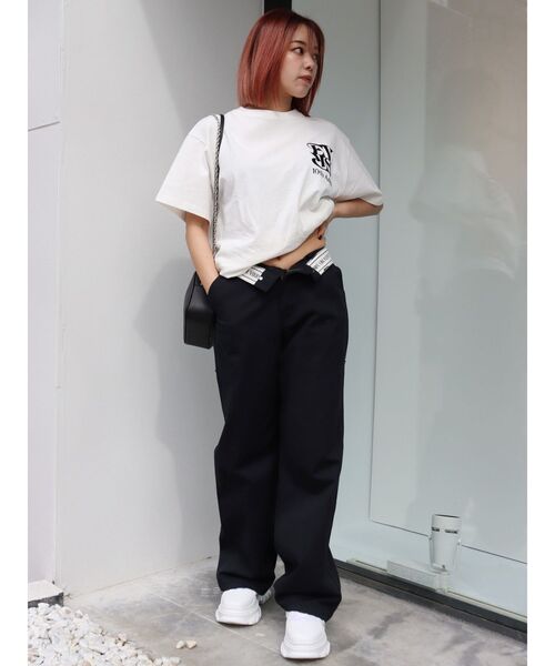 FRUIT OF THE LOOM（フルーツオブザルーム）の「【10周年記念】FRUIT OF THE LOOM コラボＴシャツ（Tシャツ/カットソー・レディース・ホワイト/ブラック・FREE）」の22枚目の写真