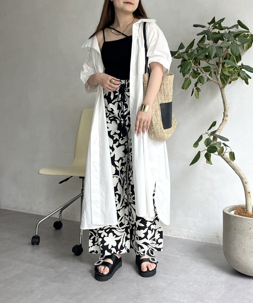 prose verse(プロズヴェール)の「オーバーサイズボリュームシャツワンピース(シャツワンピース・レディース・グリーン/レッド/ブラック/オフホワイト・FREE)」の12枚目の写真