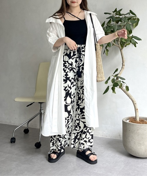 prose verse(プロズヴェール)の「オーバーサイズボリュームシャツワンピース(シャツワンピース・レディース・グリーン/レッド/ブラック/オフホワイト・FREE)」の13枚目の写真