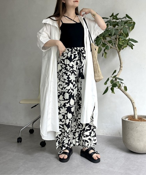 prose verse(プロズヴェール)の「オーバーサイズボリュームシャツワンピース(シャツワンピース・レディース・グリーン/レッド/ブラック/オフホワイト・FREE)」の14枚目の写真