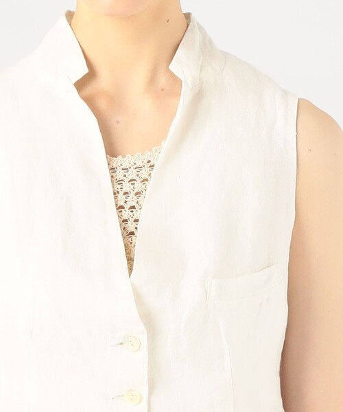 hinageshi khadi and co ウールベスト　ホワイトジレS hinageshi 様専用khadi and co ウールベスト ホワイトジレS