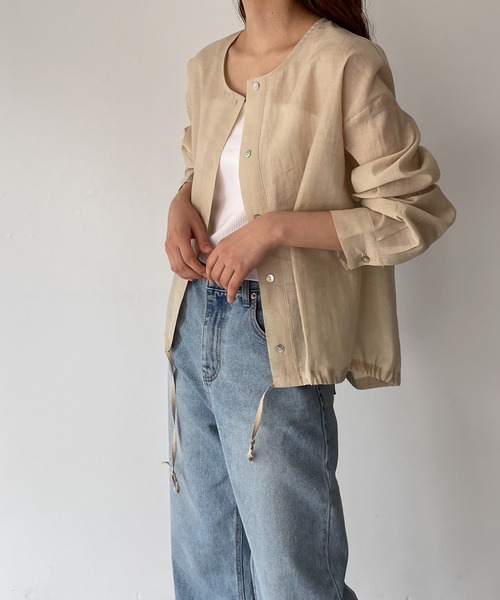 「CANAL JEAN」 「El mar」長袖シャツ ONE SIZE アイボリー レディース CANAL JEAN 「CANAL JEAN」 「El mar」長袖シャツ ONE SIZE