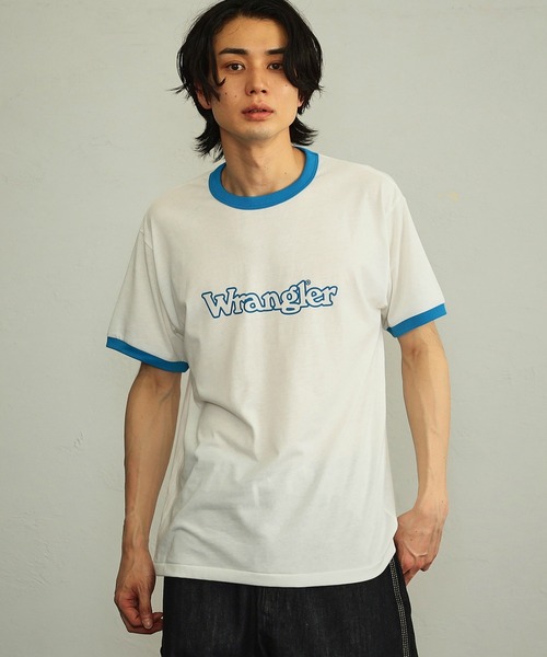 Wrangler（ラングラー）の「Wrangler/ラングラー リンガー 半袖Tシャツ（Tシャツ/カットソー・メンズ・ホワイト/グリーン/チャコール・LARGE/MEDIUM/X-LARGE/SMALL）」の9枚目の写真