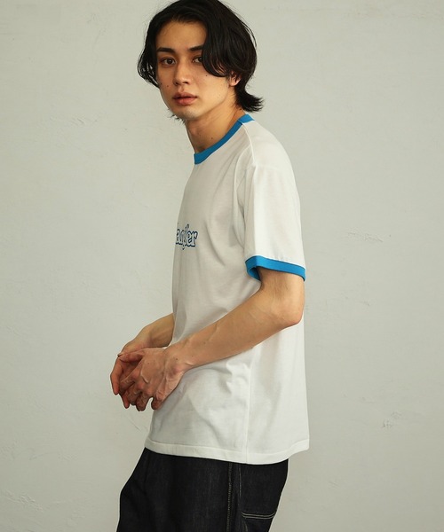 Wrangler（ラングラー）の「Wrangler/ラングラー リンガー 半袖Tシャツ（Tシャツ/カットソー・メンズ・ホワイト/グリーン/チャコール・LARGE/MEDIUM/X-LARGE/SMALL）」の10枚目の写真