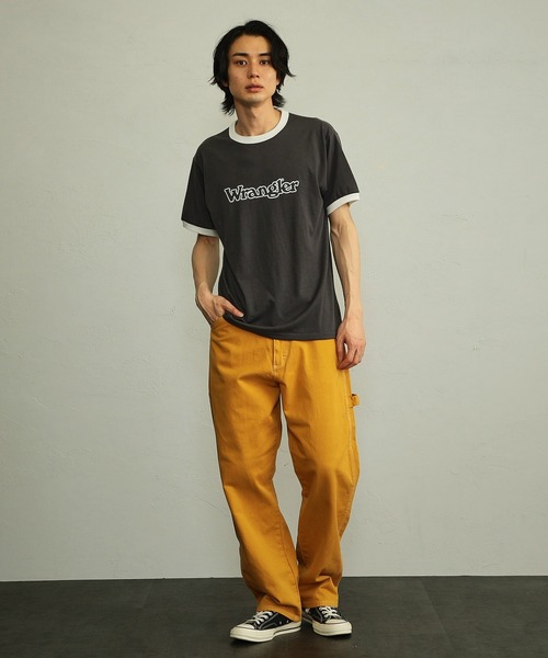 Wrangler（ラングラー）の「Wrangler/ラングラー リンガー 半袖Tシャツ（Tシャツ/カットソー・メンズ・ホワイト/グリーン/チャコール・LARGE/MEDIUM/X-LARGE/SMALL）」の21枚目の写真