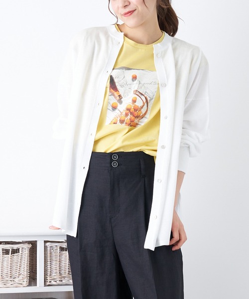 Brahmin（ブラーミン）の「【BRAHMIN】ハイネックシアーニット（カーディガン/ボレロ・レディース・オフホワイト・2）」の14枚目の写真