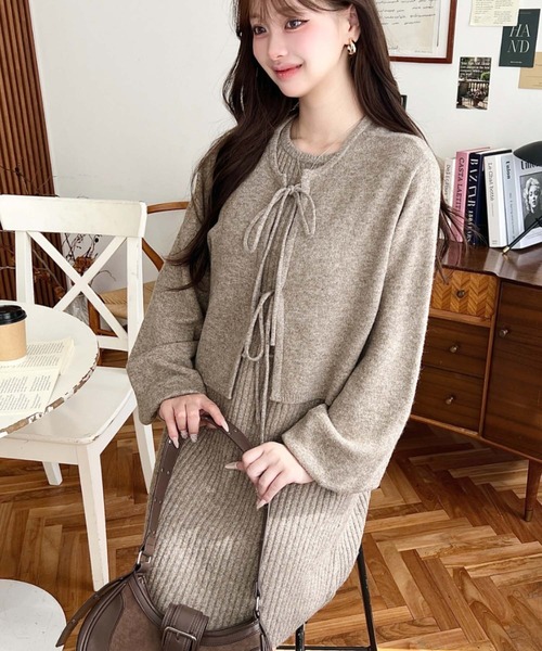 moment+（モーメントプラス）の「〈セットアップニット〉前後2WAY