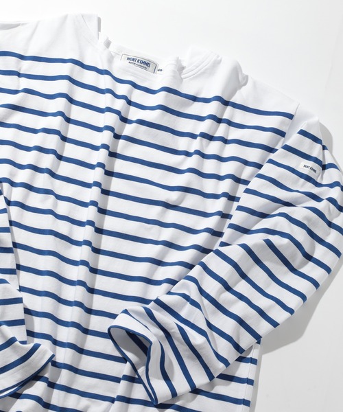 MONT KEMMEL(モンケメル)の「【MONT KEMMEL】BASQUE SHIRTS YARN DYED 30/2 PLATING JERSRY(Tシャツ/カットソー・メンズ・ブルー/ホワイト/ブラック/グリーン・42/38/40)」の4枚目の写真