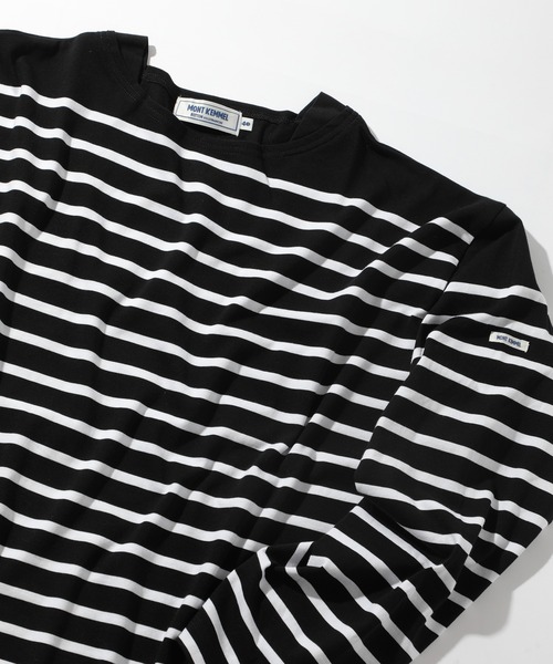 MONT KEMMEL(モンケメル)の「【MONT KEMMEL】BASQUE SHIRTS YARN DYED 30/2 PLATING JERSRY(Tシャツ/カットソー・メンズ・ブルー/ホワイト/ブラック/グリーン・42/38/40)」の3枚目の写真