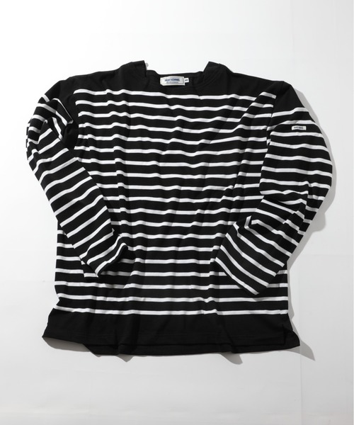 MONT KEMMEL(モンケメル)の「【MONT KEMMEL】BASQUE SHIRTS YARN DYED 30/2 PLATING JERSRY(Tシャツ/カットソー・メンズ・ブルー/ホワイト/ブラック/グリーン・42/38/40)」の6枚目の写真
