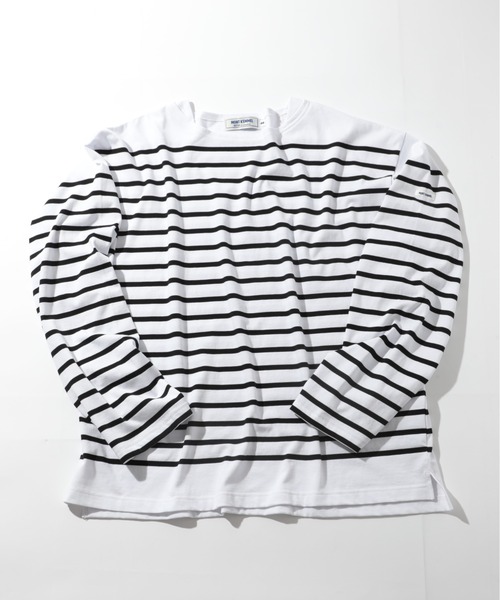 MONT KEMMEL(モンケメル)の「【MONT KEMMEL】BASQUE SHIRTS YARN DYED 30/2 PLATING JERSRY(Tシャツ/カットソー・メンズ・ブルー/ホワイト/ブラック/グリーン・42/38/40)」の8枚目の写真