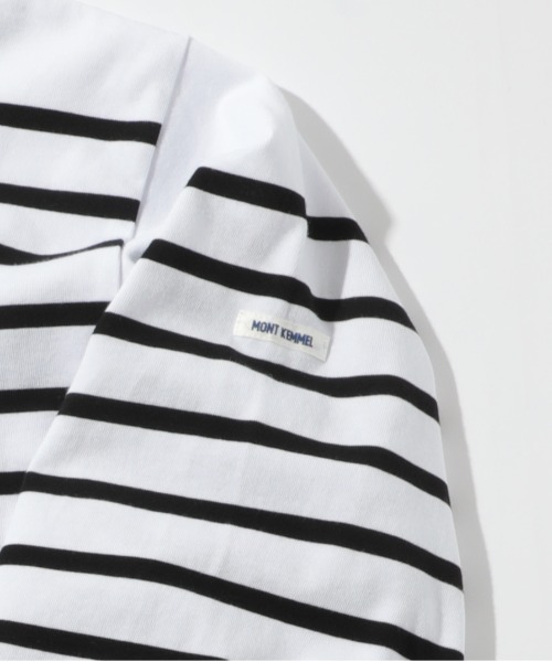 MONT KEMMEL(モンケメル)の「【MONT KEMMEL】BASQUE SHIRTS YARN DYED 30/2 PLATING JERSRY(Tシャツ/カットソー・メンズ・ブルー/ホワイト/ブラック/グリーン・42/38/40)」の9枚目の写真