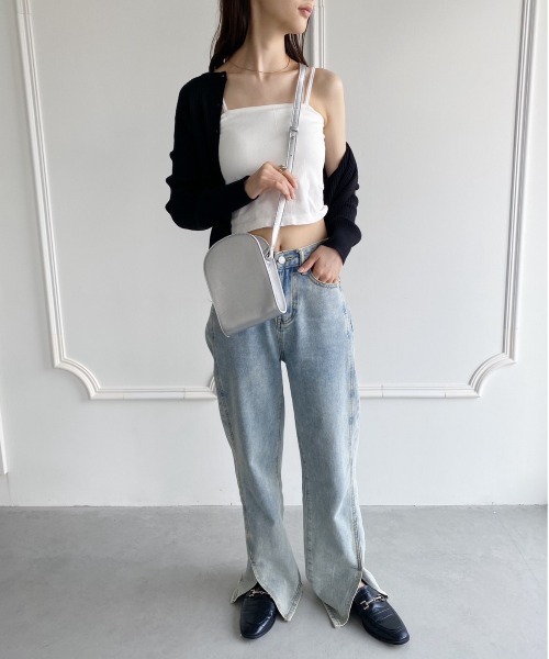 thank U more(サンキューモア)の「ラウンドミニショルダー(ハンドバッグ・レディース・アイボリー/ブラウン/シルバー/ブラック・FREE)」の10枚目の写真