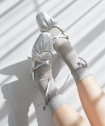 MAJESTIC LEGON | 【WEB限定XLサイズあり】レディギャザーストラップパンプス(パンプス)