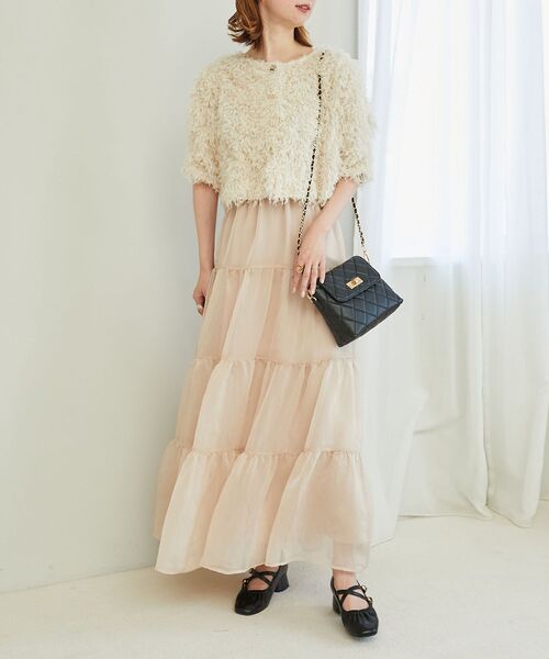 MAJESTIC LEGON（マジェスティックレゴン）の「【WEB限定XLサイズあり】レディギャザーストラップパンプス（パンプス・レディース・ブラック/アイボリー/シルバー・SMALL/MEDIUM/LARGE/X-LARGE）」の16枚目の写真