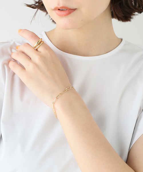 Laura Lombardi（ローラロンバルディ）の「【LAURA LOMBARDI/ローラロンバルディ】 ADRIANA BRACELET（ブレスレット・レディース・ゴールド・FREE）」の2枚目の写真