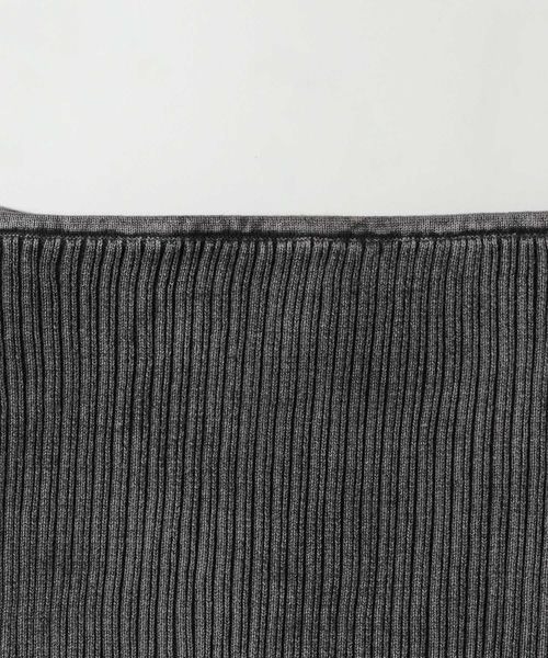 JEANASIS（ジーナシス）の「ブリーチニットベアトップ/972992（チューブトップ・レディース・ブラック系その他/グレー系その他・FREE）」の4枚目の写真