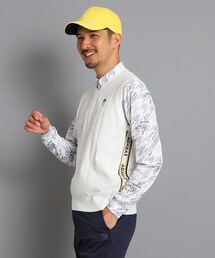 adabat（アダバット）の「◆【手洗い】サイド切り替え Vネック ニットベスト（ベスト・メンズ）」