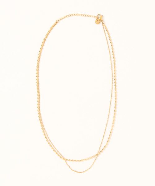 Phoebe（フィービィー）の「【金属アレルギー対応】ボールレイヤードネックレス/サージカルステンレス（ネックレス・レディース・イエローゴールド・FREE）」の7枚目の写真