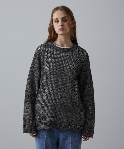 【新品未使用】JOURNAL STANDARD L'ESSAGE メッシュニット ANGIE ニット セーター 透かし編み クロップド丈 メッシュニット