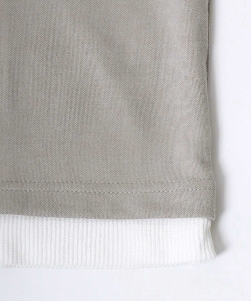 CONVERSE(コンバース)の「CONVERSE/コンバース フェイクレイヤード ベスト×ワッフルロンT ワンポイントロゴ 長袖Tシャツ レディース メンズ(Tシャツ/カットソー・メンズ・グレイッシュベージュ/ブラック/ブルーグリーン・M/LL/L)」の8枚目の写真