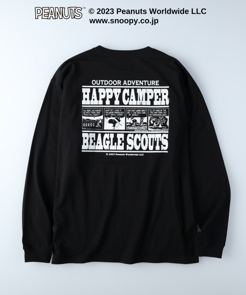 CAMP7（キャンプセブン）の「【CAMP7】ＰＥＡＮＵＴＳコラボプリント長袖Ｔシャツ（Tシャツ/カットソー・メンズ・ブラック/オフホワイト・XL/L/M）」の10枚目の写真