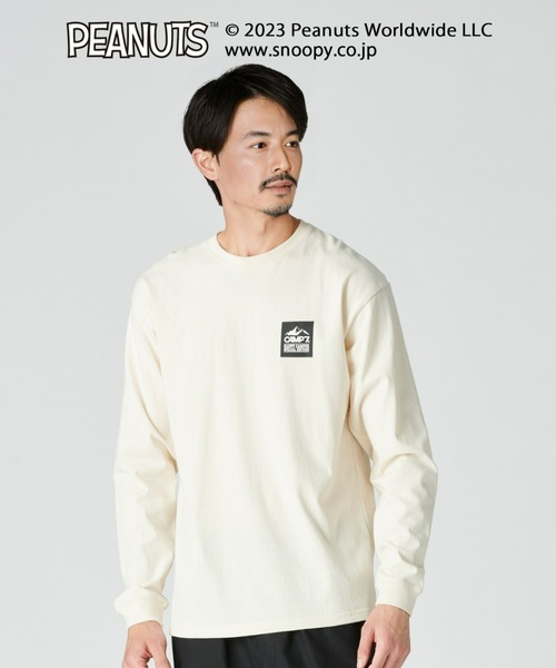 CAMP7（キャンプセブン）の「【CAMP7】ＰＥＡＮＵＴＳコラボプリント長袖Ｔシャツ（Tシャツ/カットソー・メンズ・ブラック/オフホワイト・XL/L/M）」の4枚目の写真