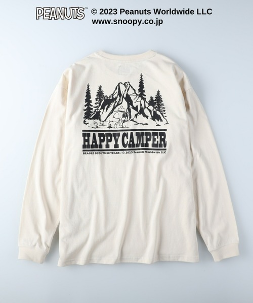 CAMP7（キャンプセブン）の「【CAMP7】ＰＥＡＮＵＴＳコラボプリント長袖Ｔシャツ（Tシャツ/カットソー・メンズ・ブラック/オフホワイト・XL/L/M）」の7枚目の写真