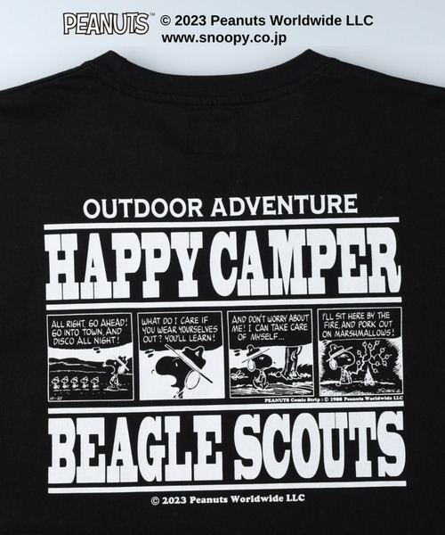 CAMP7（キャンプセブン）の「【CAMP7】ＰＥＡＮＵＴＳコラボプリント長袖Ｔシャツ（Tシャツ/カットソー・メンズ・ブラック/オフホワイト・XL/L/M）」の12枚目の写真