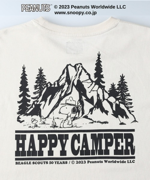 CAMP7（キャンプセブン）の「【CAMP7】ＰＥＡＮＵＴＳコラボプリント長袖Ｔシャツ（Tシャツ/カットソー・メンズ・ブラック/オフホワイト・XL/L/M）」の9枚目の写真