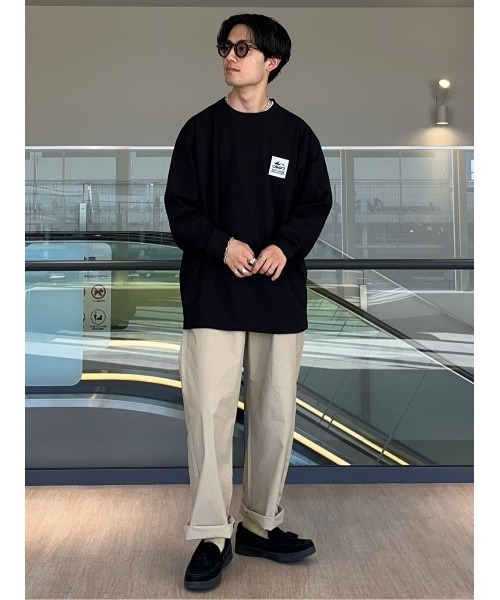 CAMP7（キャンプセブン）の「【CAMP7】ＰＥＡＮＵＴＳコラボプリント長袖Ｔシャツ（Tシャツ/カットソー・メンズ・ブラック/オフホワイト・XL/L/M）」の22枚目の写真