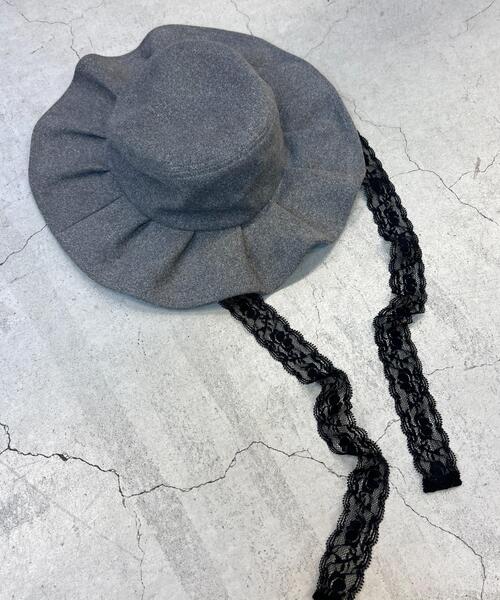 PHILLY（フィリー）の「【PHILLY】スウェードタッチリボン付きハット（ハット・レディース・ベージュ/グレー・FREE）」の14枚目の写真