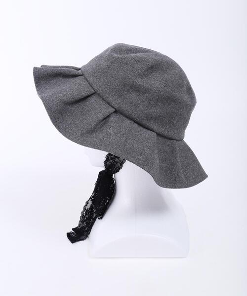 PHILLY（フィリー）の「【PHILLY】スウェードタッチリボン付きハット（ハット・レディース・ベージュ/グレー・FREE）」の18枚目の写真