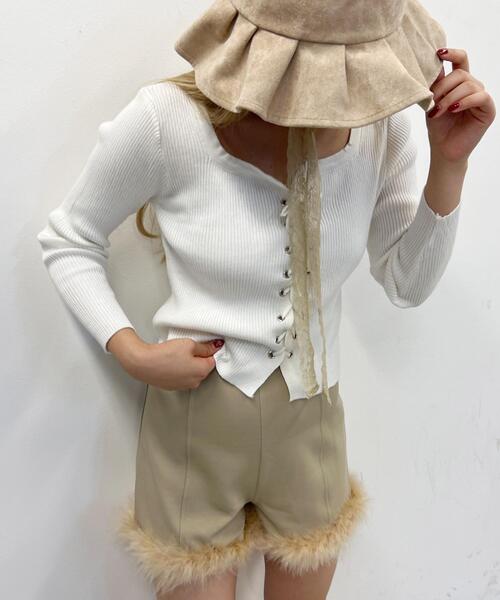 PHILLY（フィリー）の「【PHILLY】スウェードタッチリボン付きハット（ハット・レディース・ベージュ/グレー・FREE）」の8枚目の写真